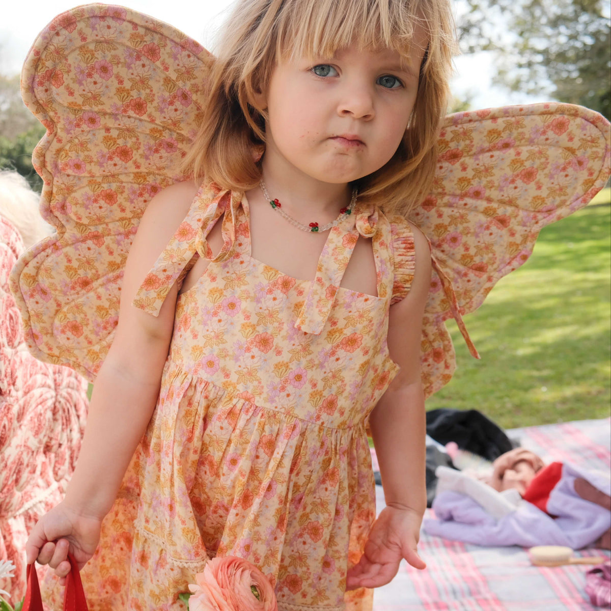 Ditsy Floral Quilted Wings